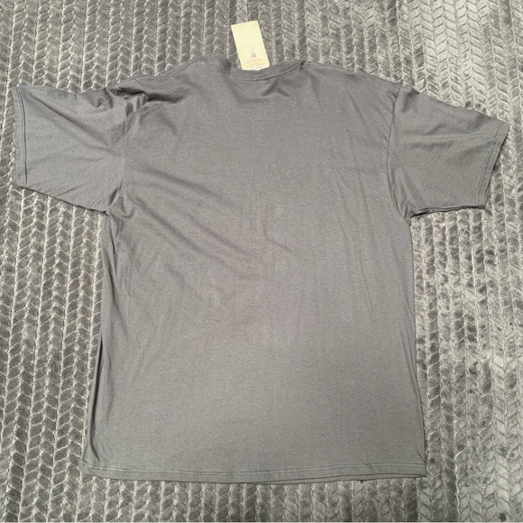 American Threads T Shirt Mens XXL Gray The Game US Navy American Flag USA Made - Picture 3 of 7